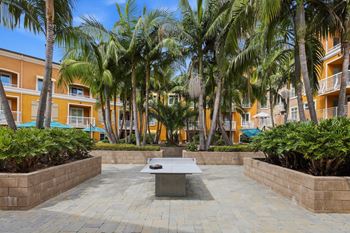 Outdoor foosball and ping pong tables